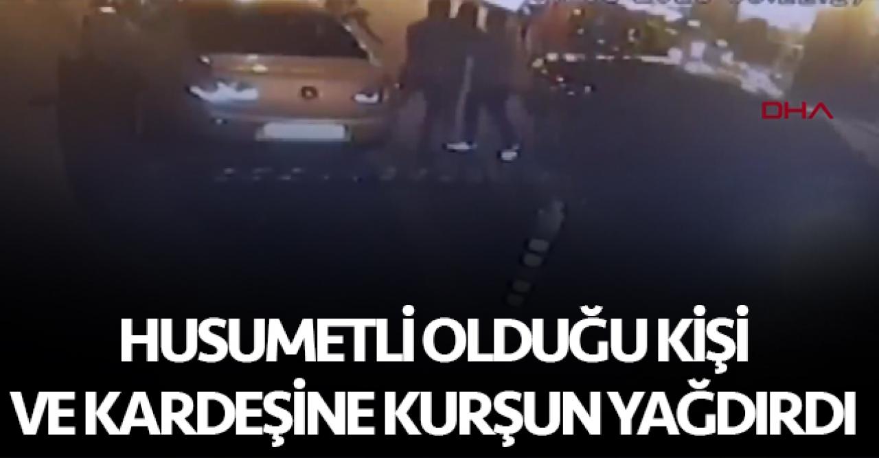 Kağıthane'de husumetli olduğu kişi ve kardeşine kurşun yağdıran kişi kaçtı