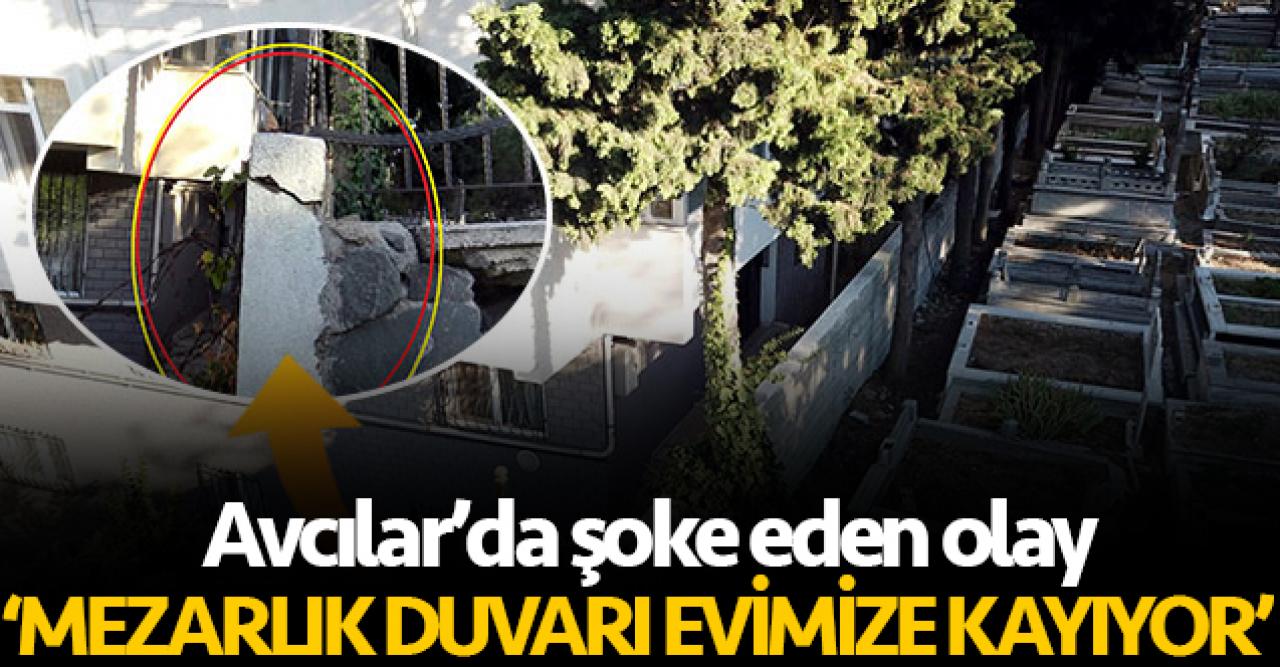 'Mezarlık duvarı kayıyor' diye yardım istediler