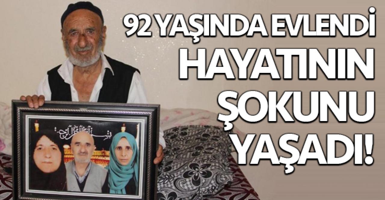 92 yaşında evlendi ve hayatının şokunu yaşadı!