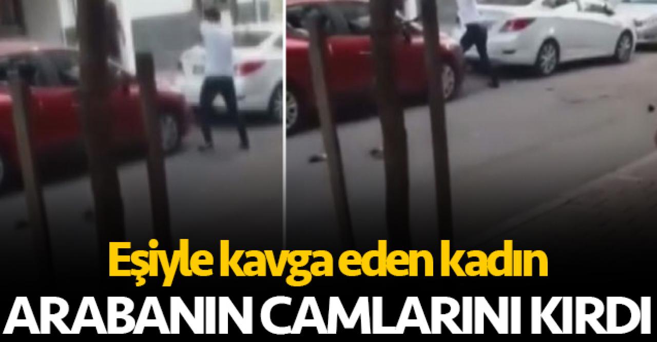 Küçükçekmece'de eşi ile kavga eden kişi aracın camlarını kırdı