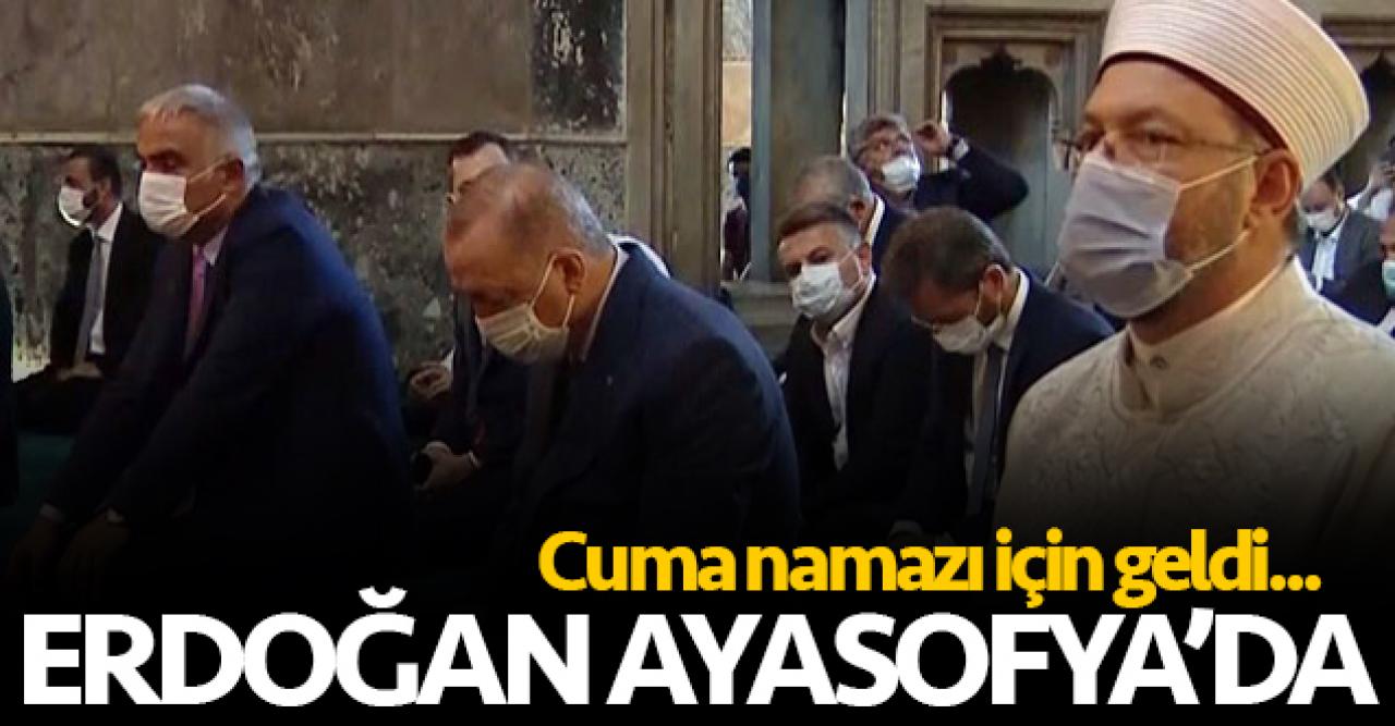 Cumhurbaşkanı Erdoğan Ayasofya'da