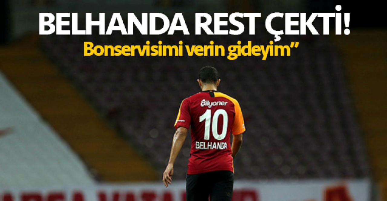 Belhanda resti çekti! 'Bonservisimi verin gideyim'