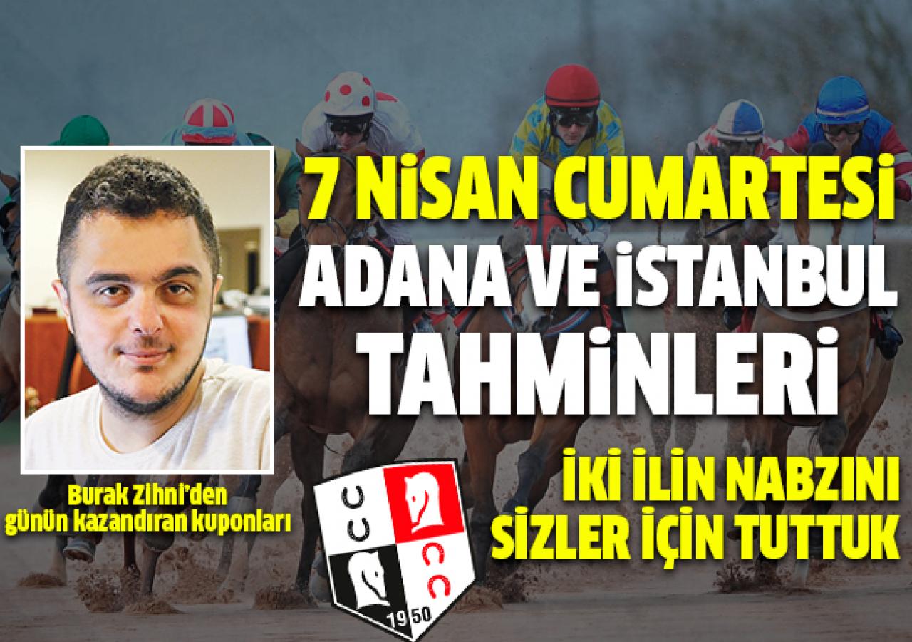 7 Nisan 2018 Cumartesi At Yarışı Tahminleri -  İstanbul ve Adana Altılı Ganyan