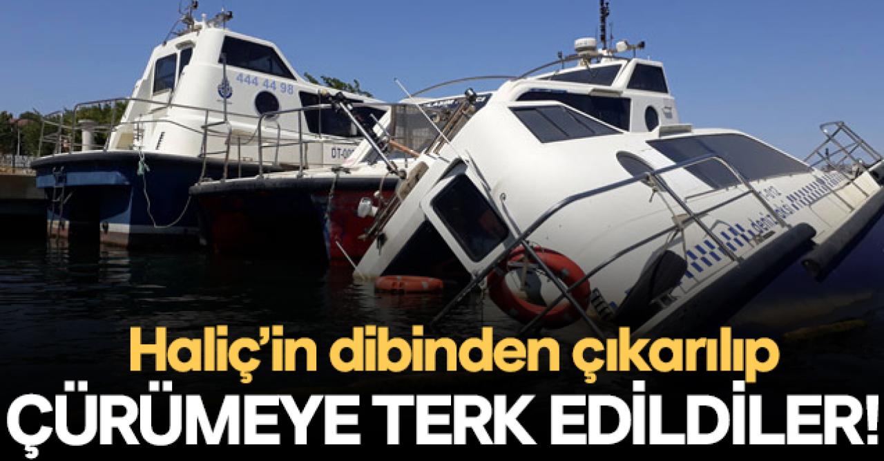 Deniz taksileri çürümeye terk edildi