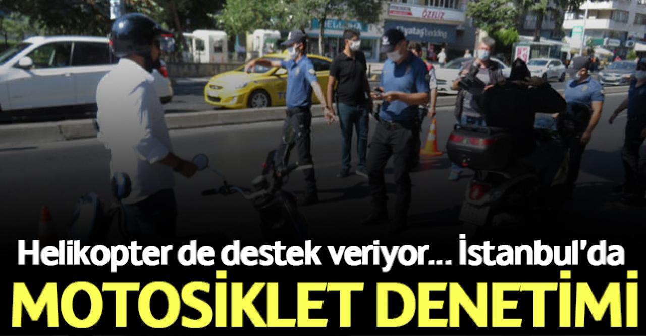 İstanbul'da motosiklet denetimi