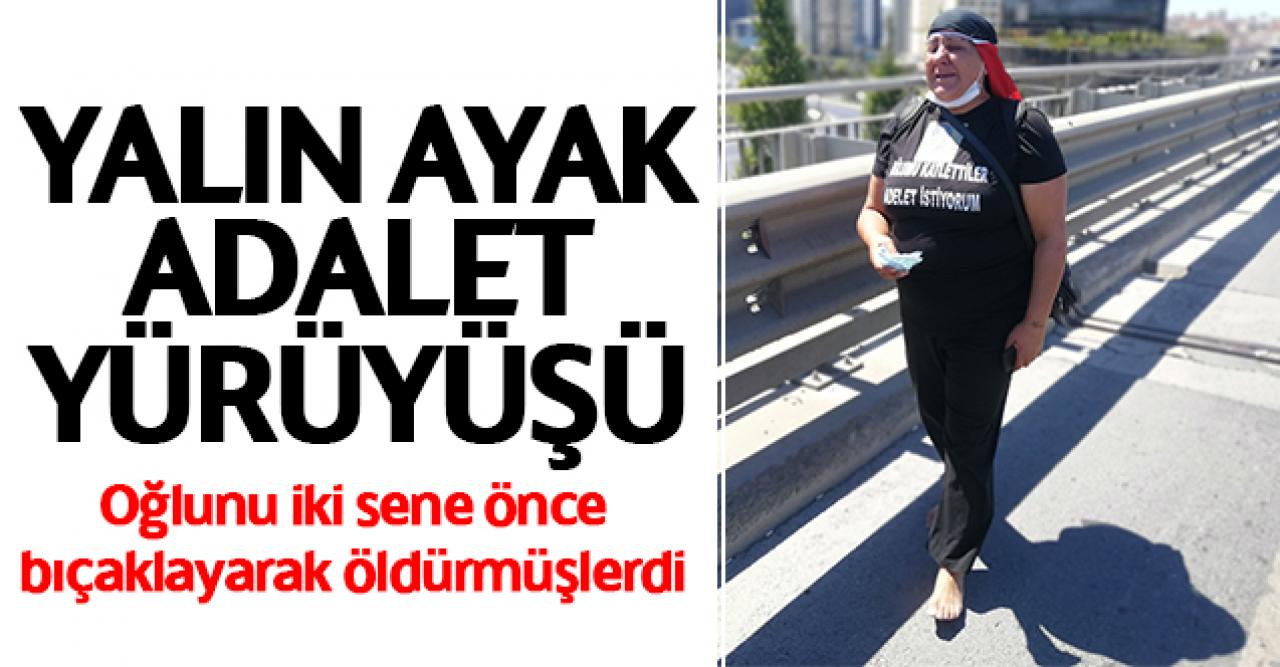 Adalet için yalın ayak yürüyüş