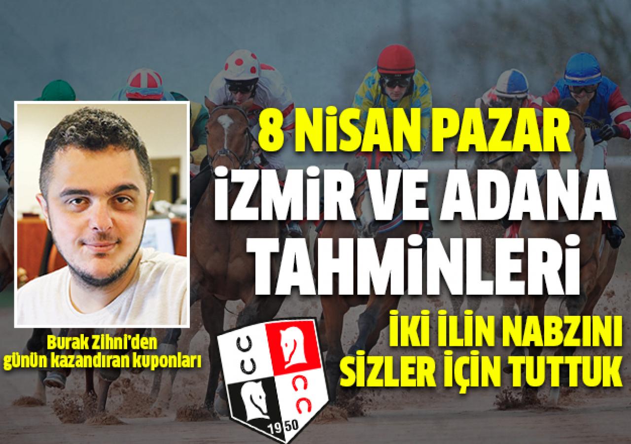 8 Nisan 2018 Pazar At Yarışı Tahminleri | İzmir ve Adana koşuları