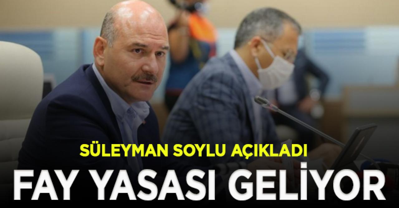 Soylu'dan 'Fay Yasası' açıklaması | Fay Yasası nedir?