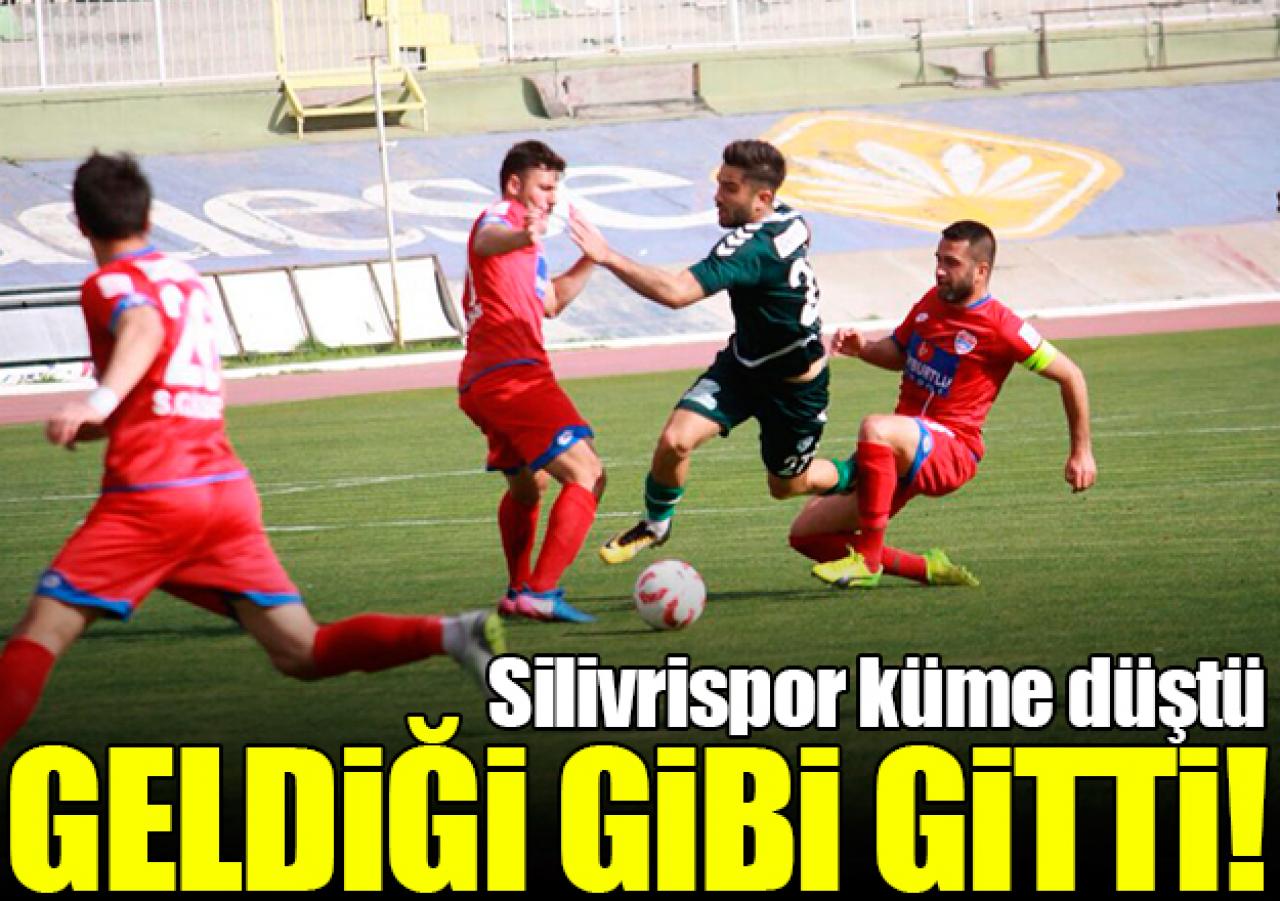 Silivrispor küme düştü!