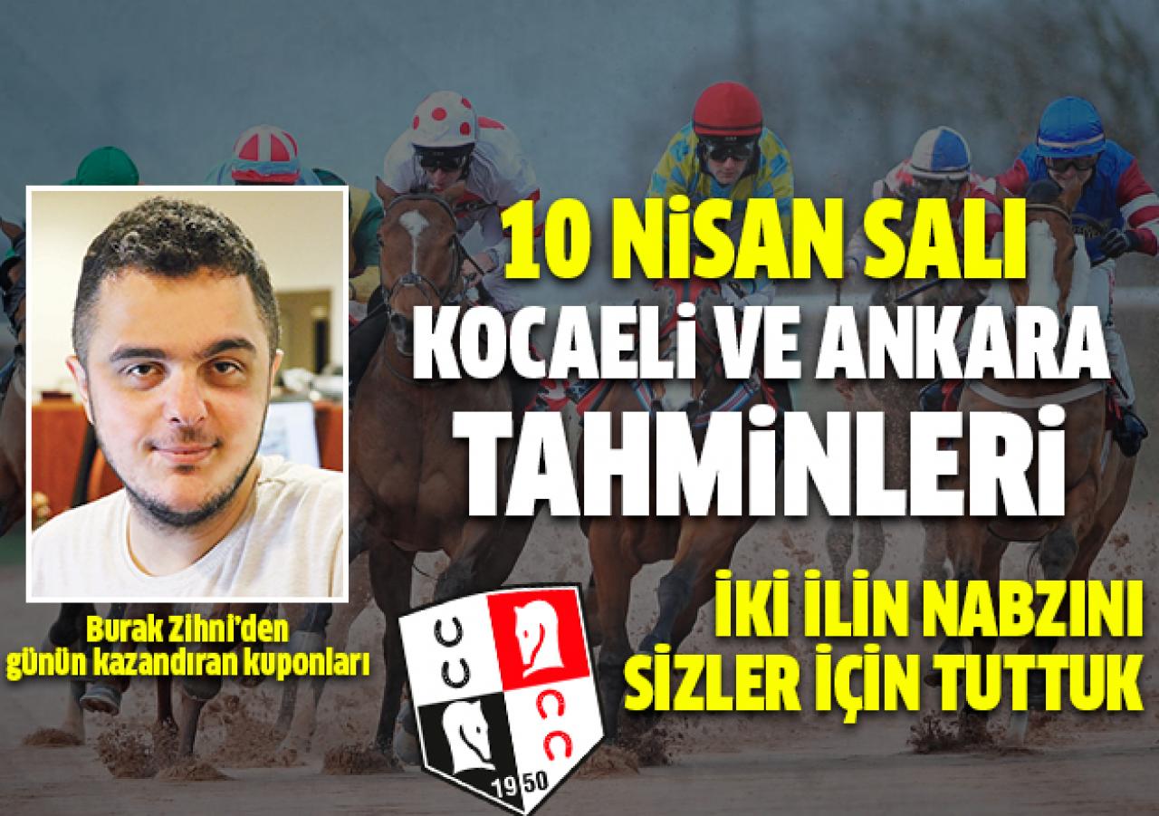 10 Nisan 2018 Salı Ankara ve Kocaeli At Yarışı Tahminleri