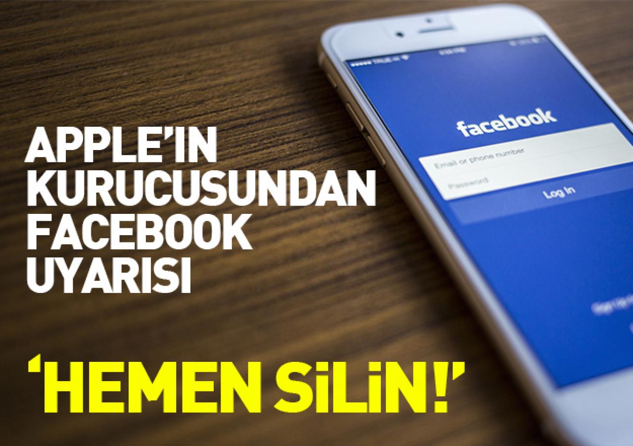 Apple'ın kurucusundan Facebook'u silin kampanyasına destek