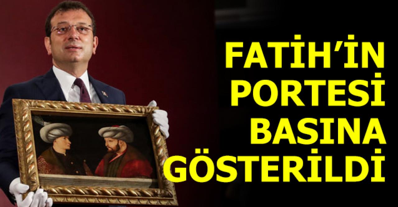 Fatih'in portresi basına gösterildi