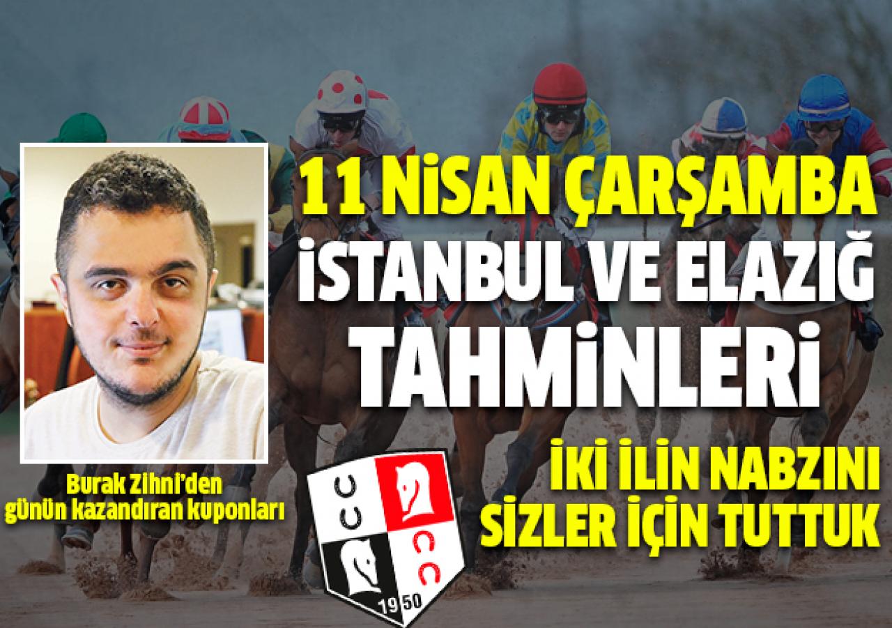 11 Nisan 2018 Çarşamba İstanbul ve Elazığ At Yarışı Tahminleri