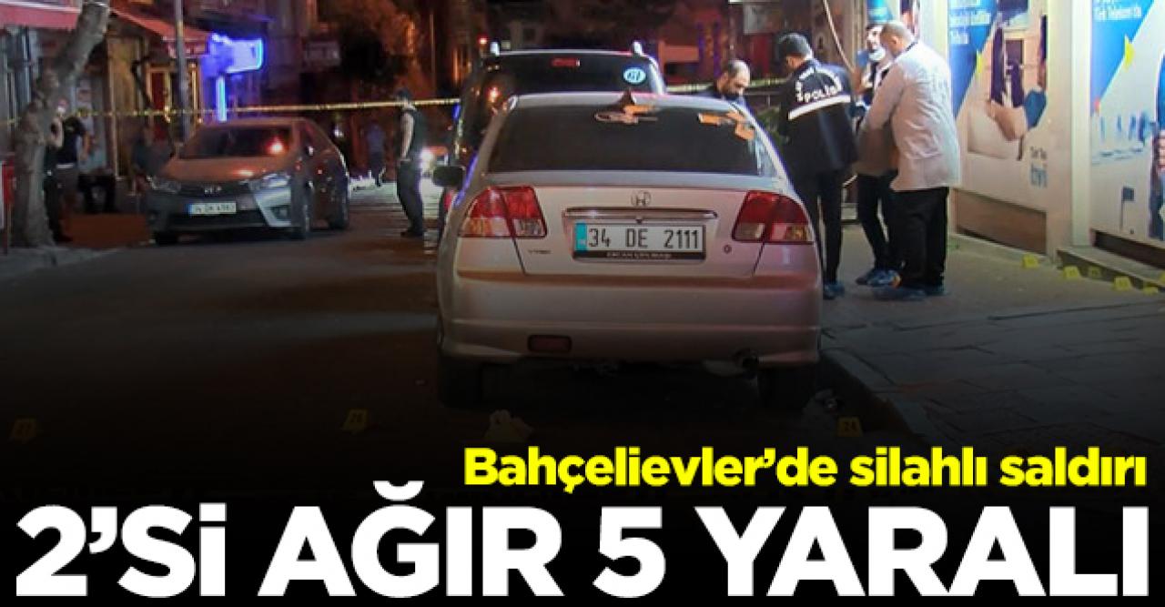 Bahçelievler'de silahlı saldırı! 2'si ağır 5 yaralı, 40 kovan!