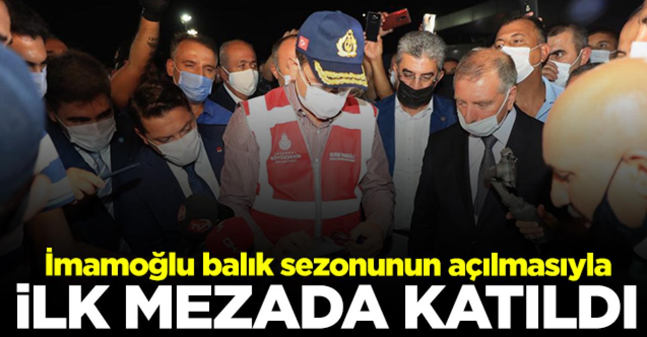 Ekrem İmamoğlu ilk mezada katıldı