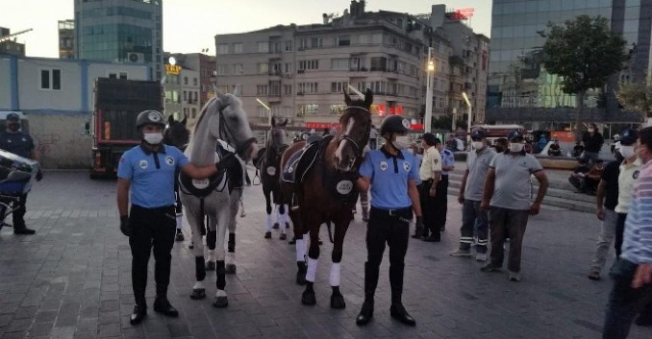 Zabıta atlı prova yaptı