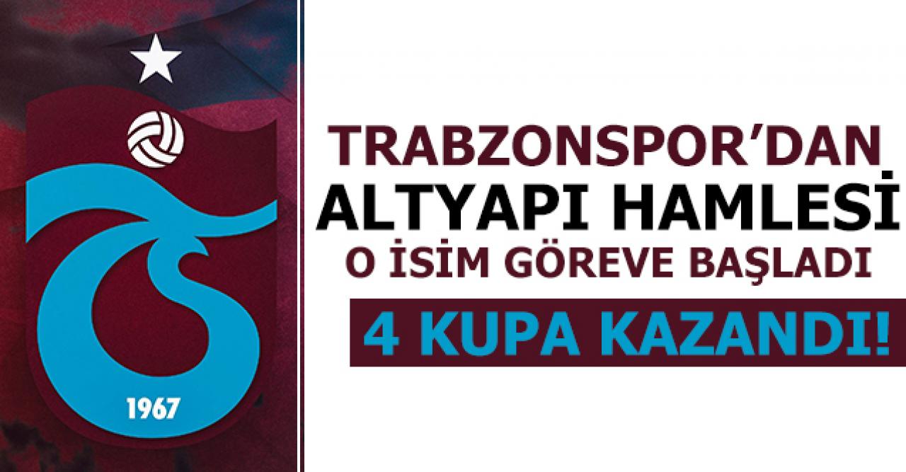 Trabzonspor'dan altyapıya takviye! O isim göreve başladı