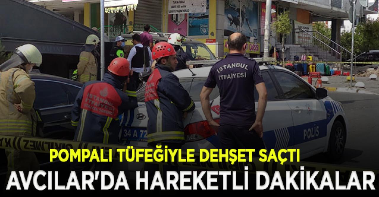 Avcılar'da hareketli dakikalar! Havaya ateş açtı