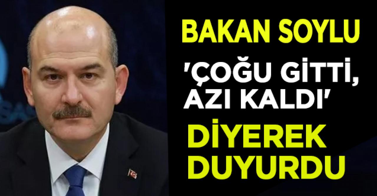 Bakan Soylu: Çoğu gitti, azı kaldı