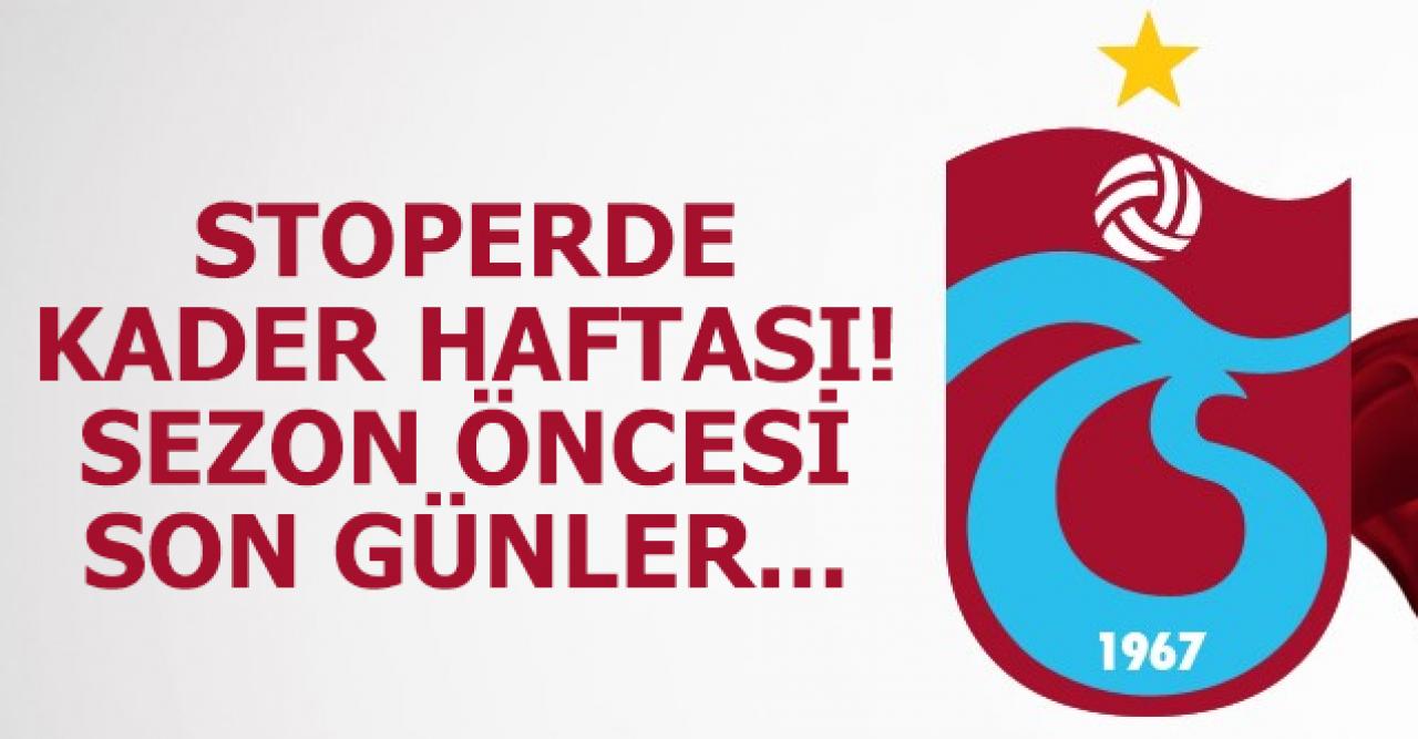 Trabzonspor'da kader haftası! Stoper için son hamleler...