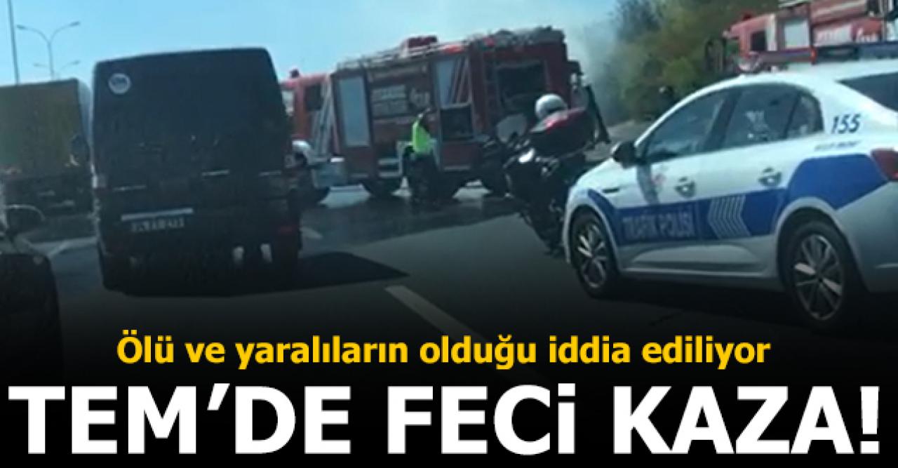 TEM Kumburgaz girişinde kaza!