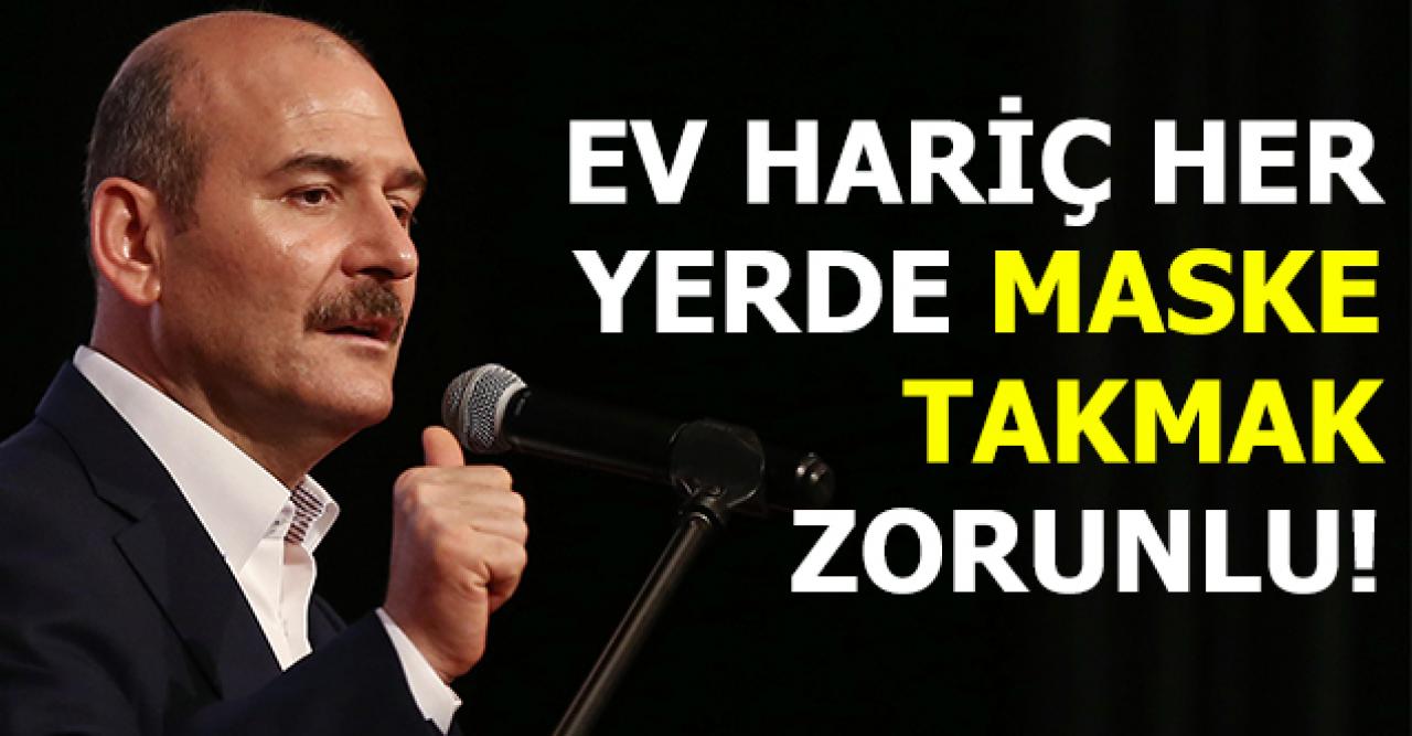 Ev hariç her yerde maske takmak zorunlu!