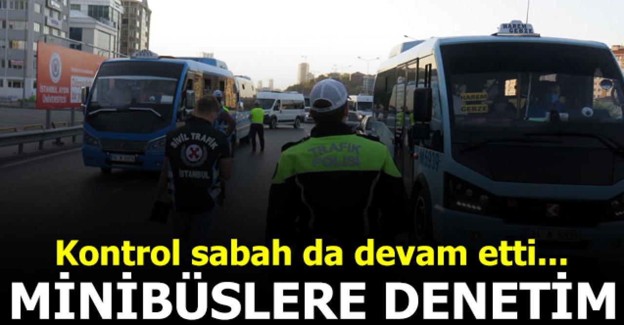 Minibüslere ayakta yolcu denetimi