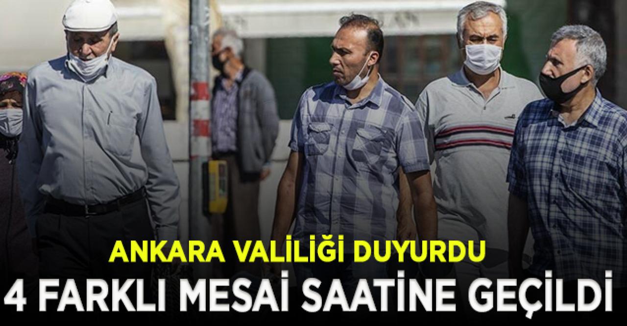 Ankara'da 4 farklı mesai saatine geçildi