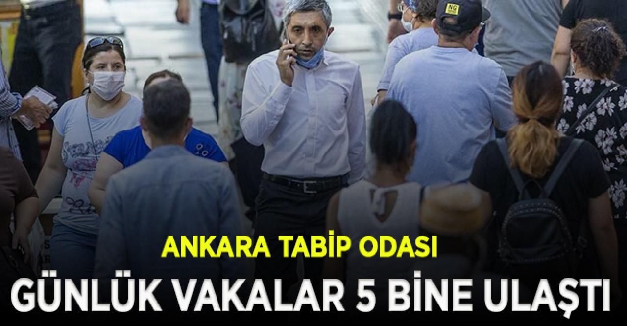 Ankara Tabip Odası: Ankara'da günlük vakalar 5 bine ulaştı