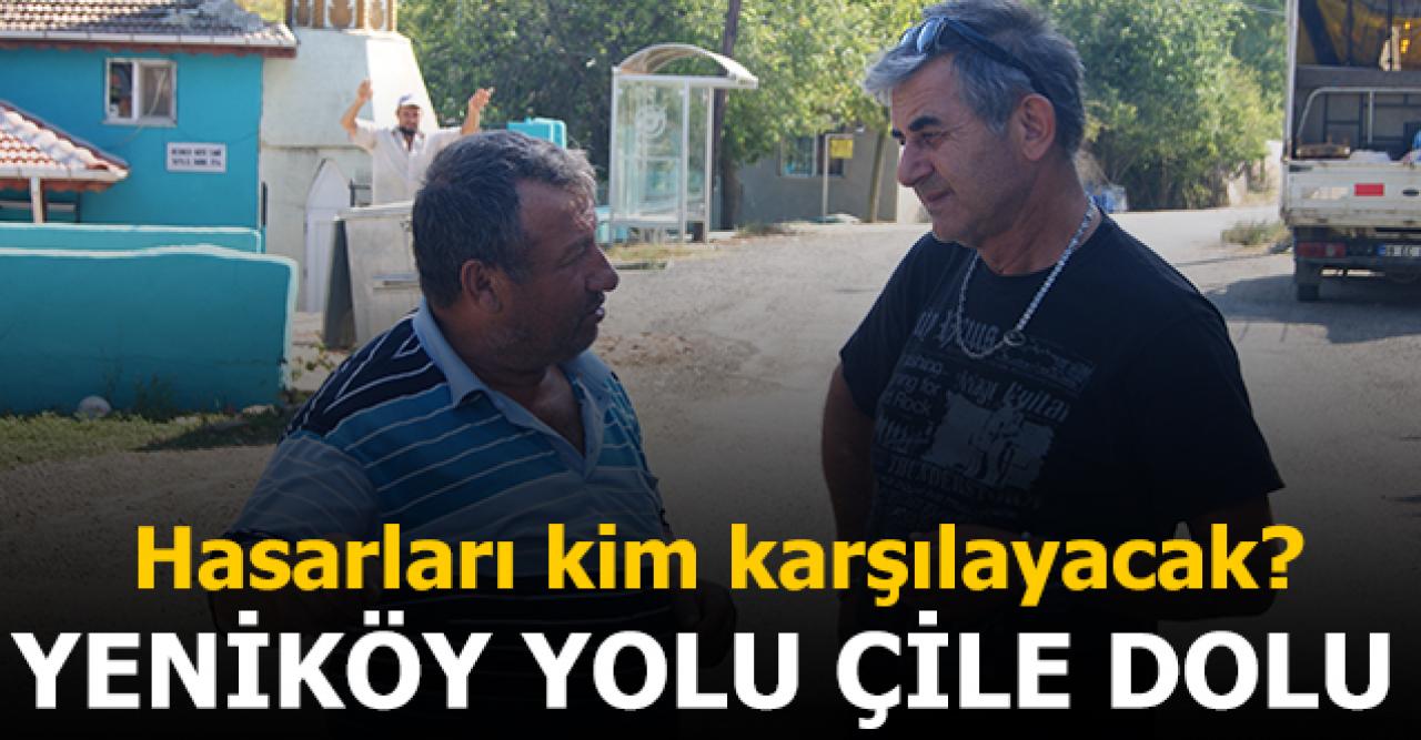 Tekirdağ'da çile dolu yol!