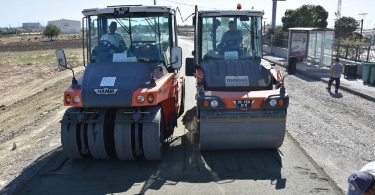 Tekirdağ'da bağlantı yolları yapılıyor