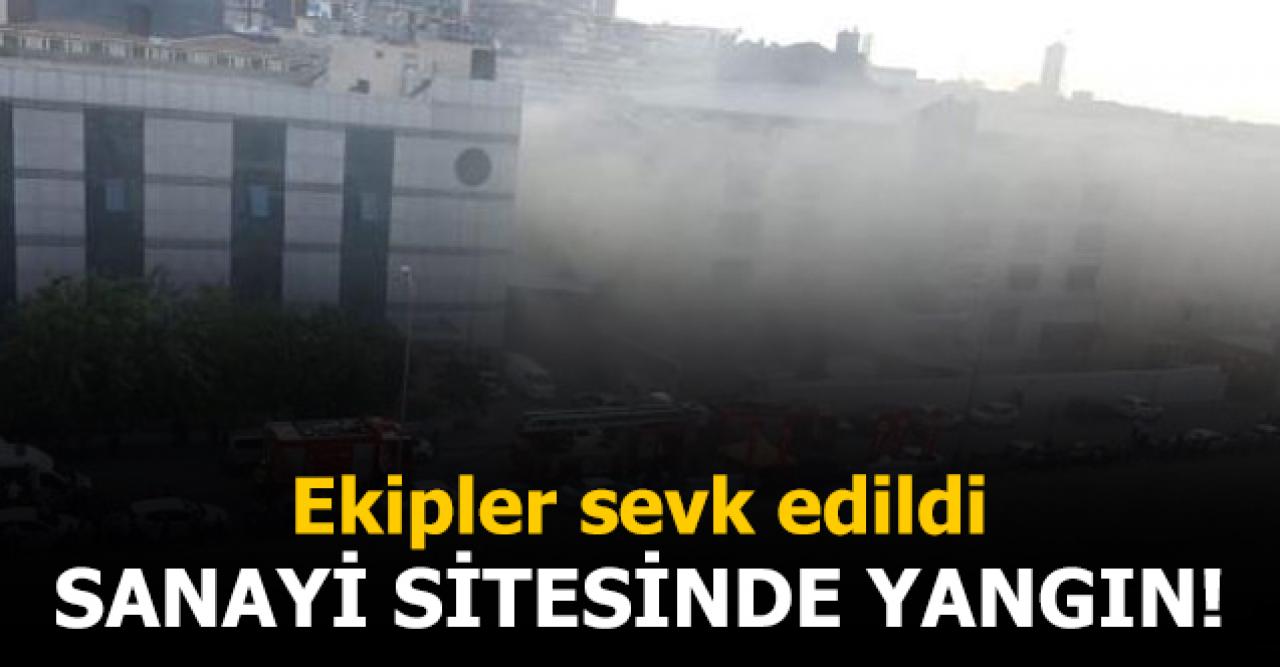 Beylikdüzü'ndeki sanayi sitesinde yangın!