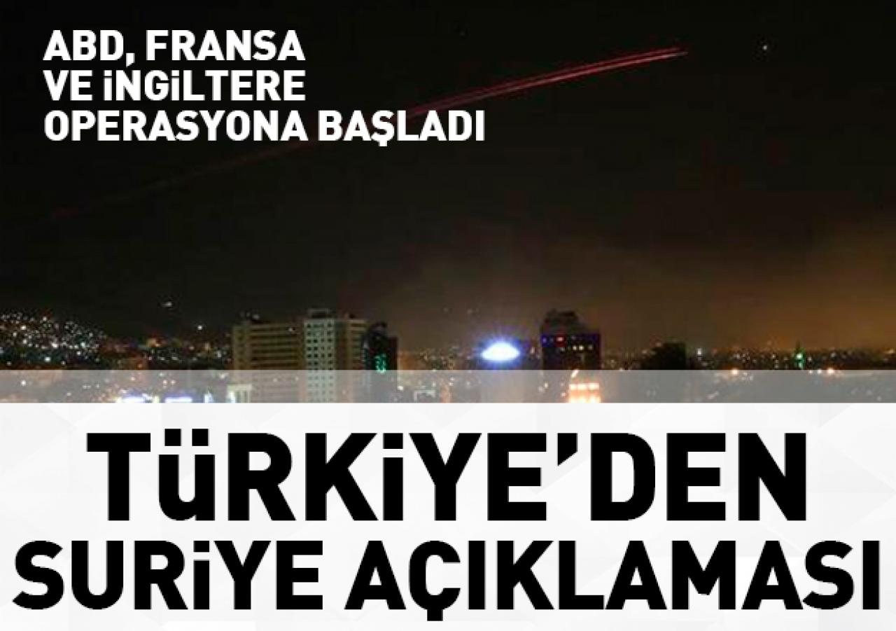 Türkiye'den Suriye operasyonuna ilişkin ilk açıklama