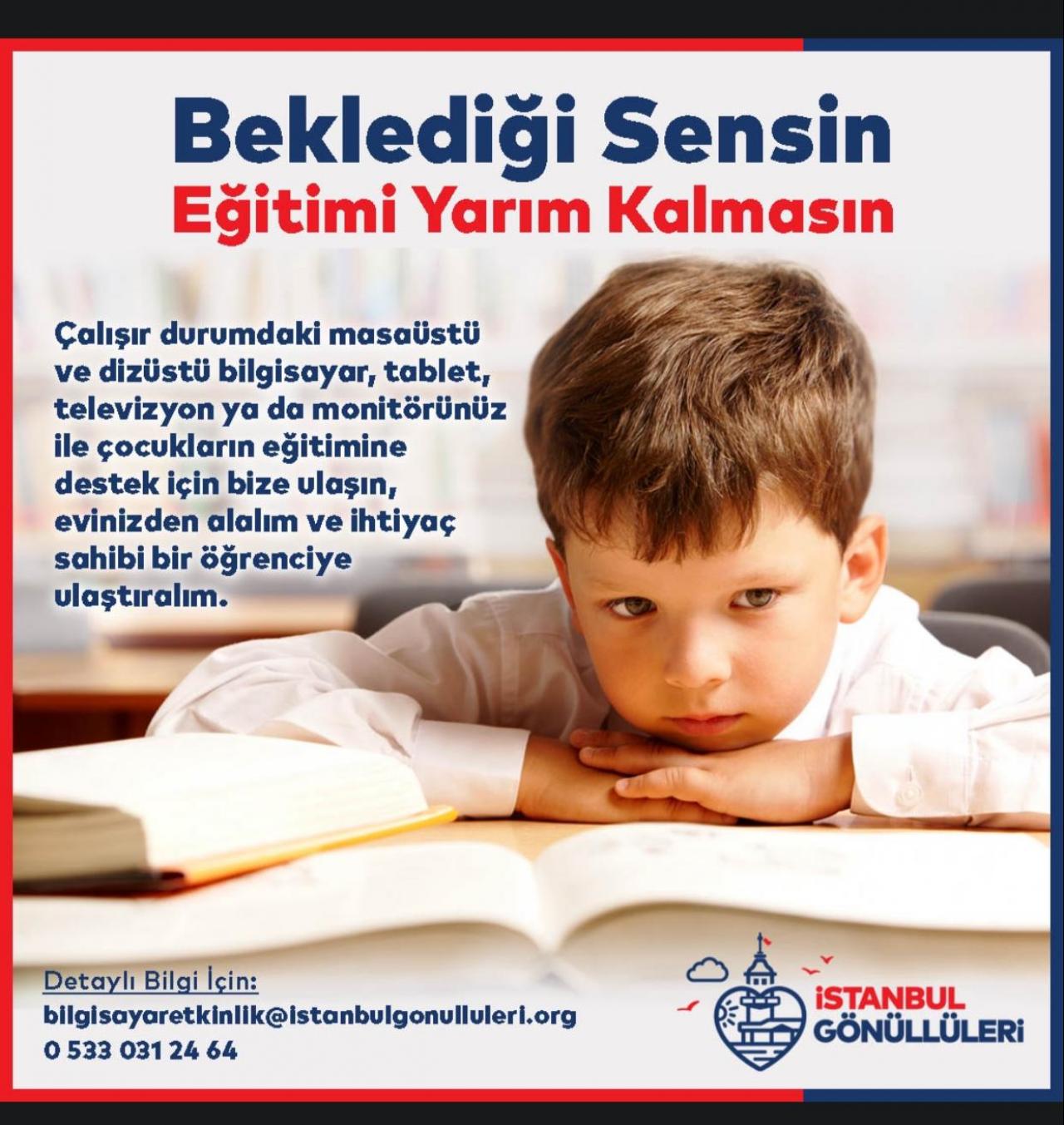 İBB Gönüllüleri eğitimin yarım kalmasını istemiyor