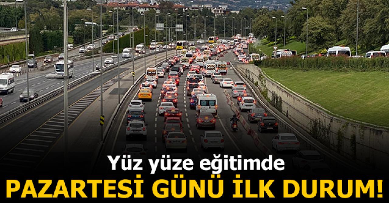 Yüz yüze eğitimin ilk gününde trafikte son durum