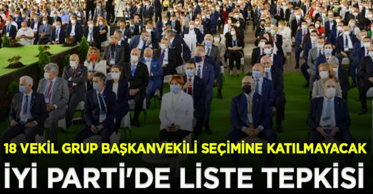 İYİ Parti'de liste tepkisi