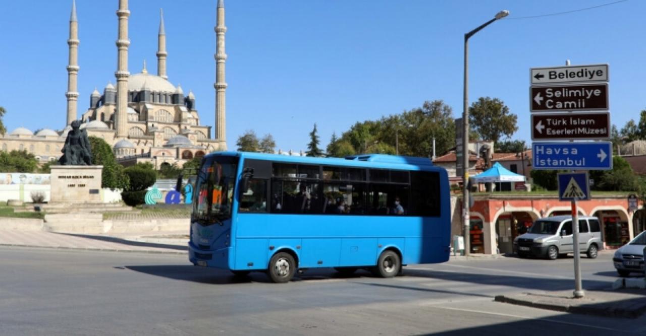 Edirne'de 65 yaş ve üstüne toplu taşımada kısıtlama