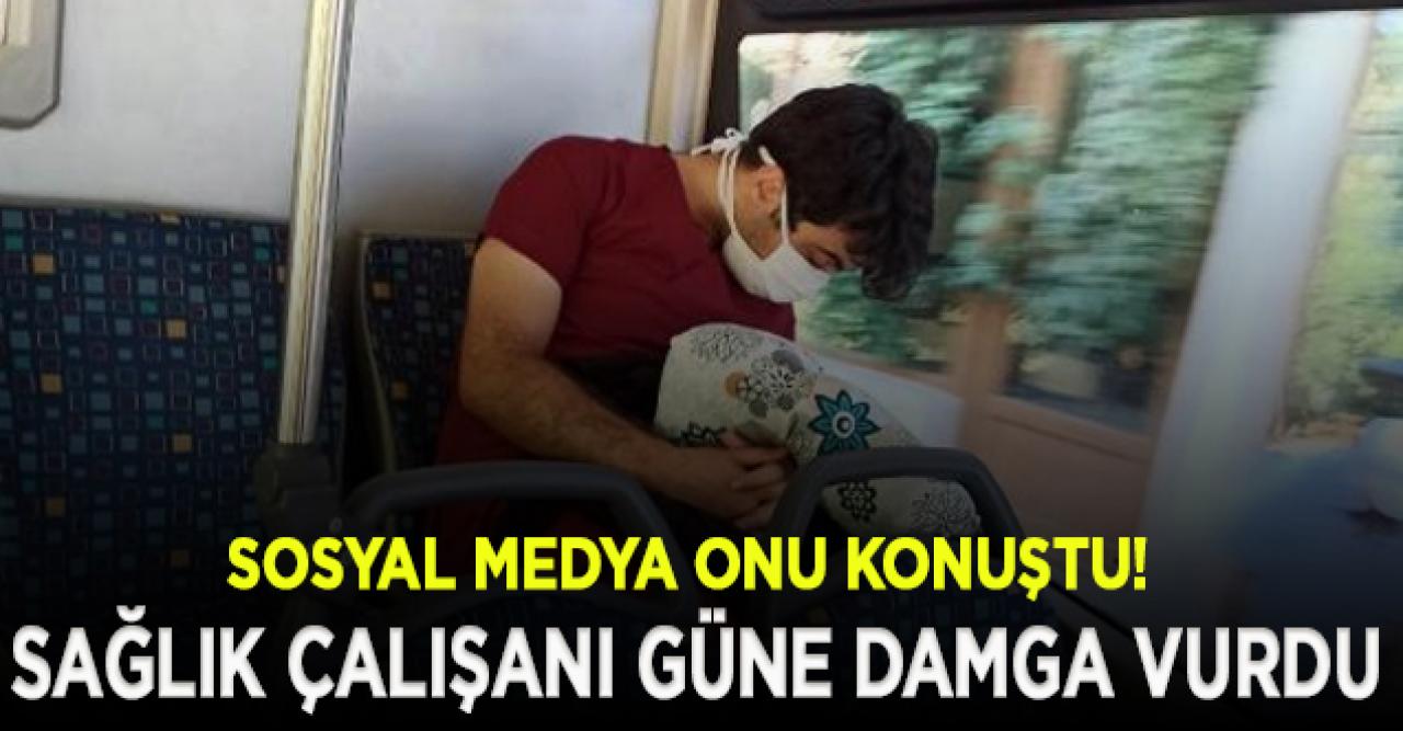 Sosyal medya bu görüntüleri konuşuyor! Sağlık çalışanı böyle görüntülendi