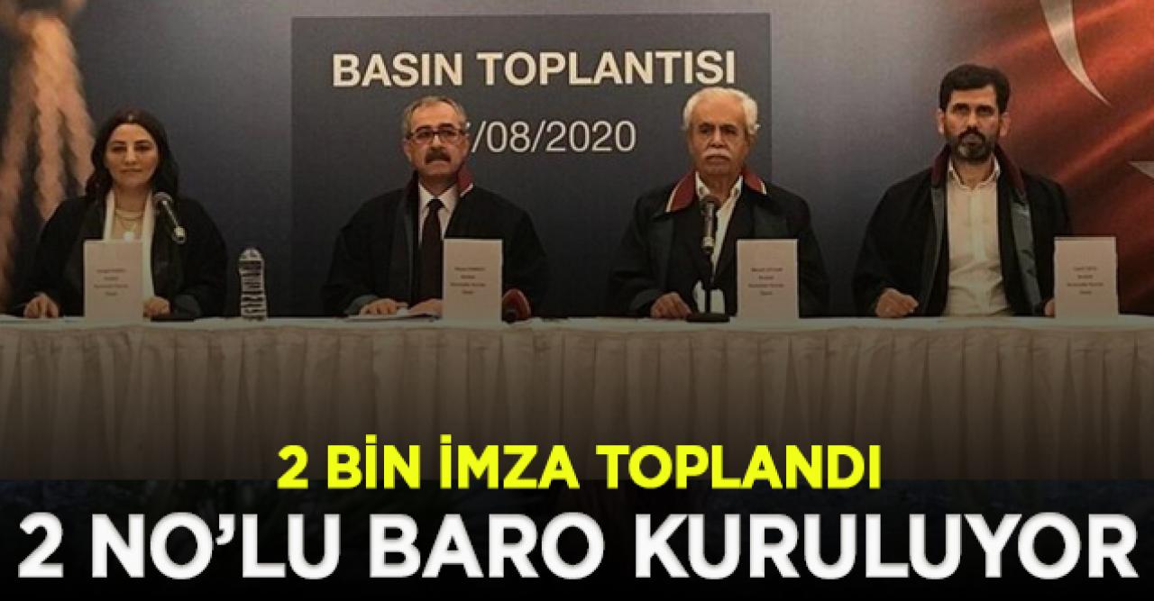 İstanbul 2 Nolu Baro’nun kurulması için ilk adım atıldı