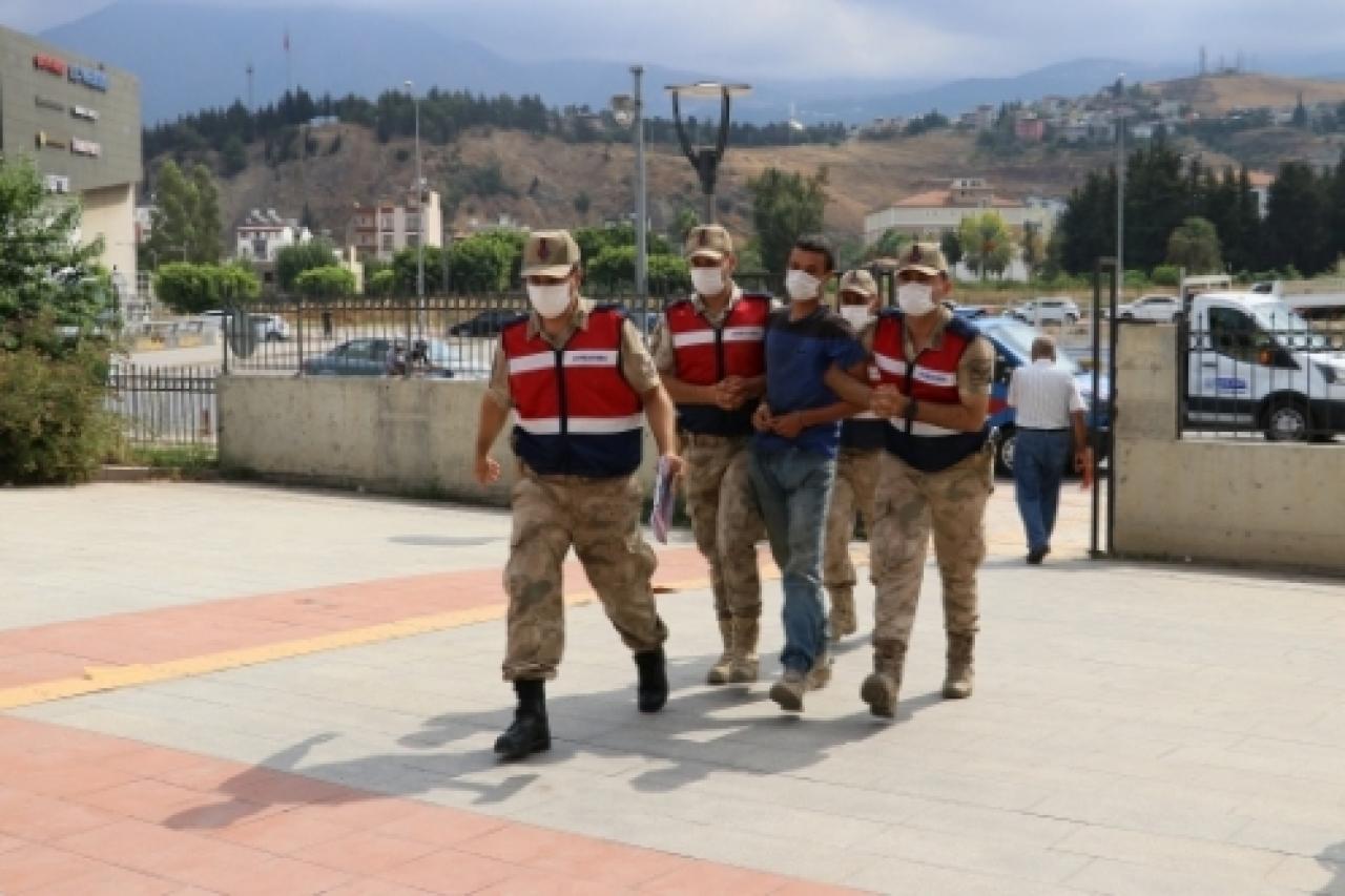 Hatay'da ormanlık alanı 8 noktadan ateşe veren Fatih M. tutuklandı