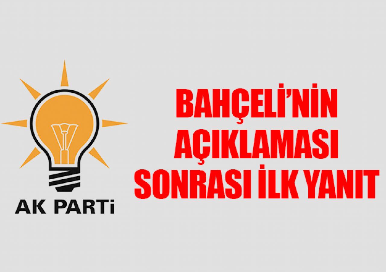 Ak Parti'den seçim çağrısına ilk yanıt