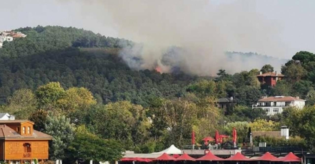 Anadolu Hisarı'nda çıkan yangın söndürüldü