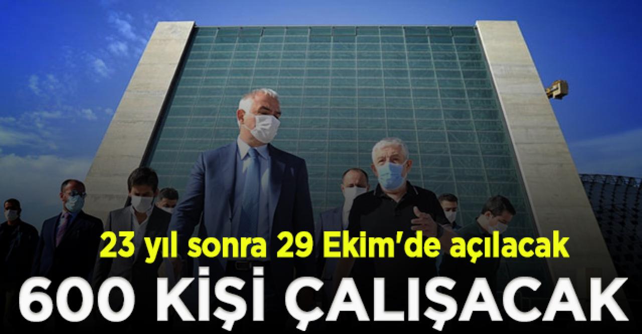 CSO binası 23 yıl sonra 29 Ekim'de açılacak