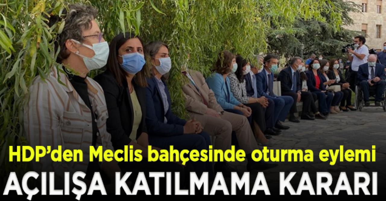 HDP'den Meclis bahçesinde oturma eylemi