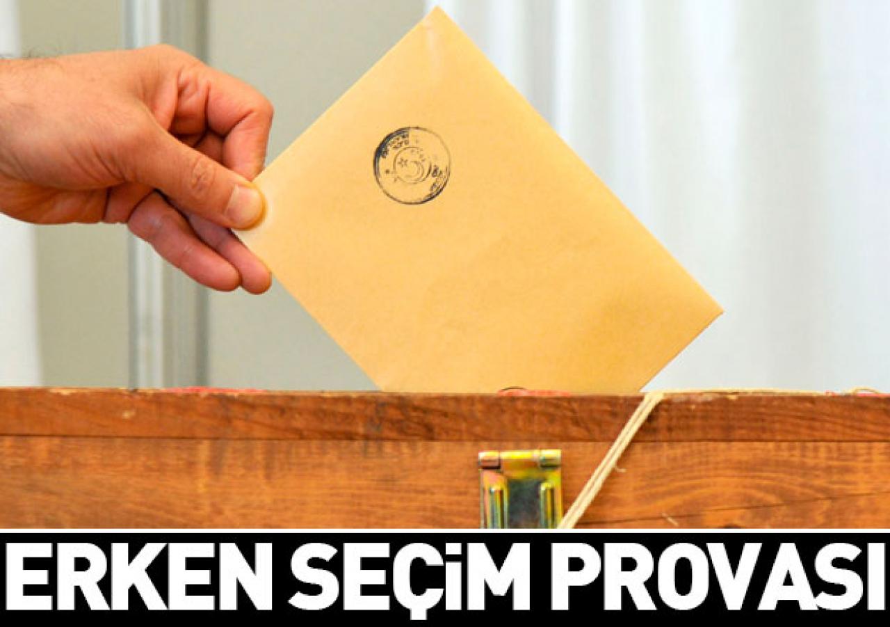 Erken seçim provası