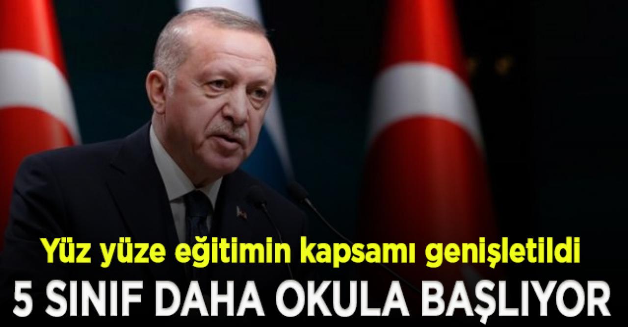 5 sınıf daha okula başlıyor!