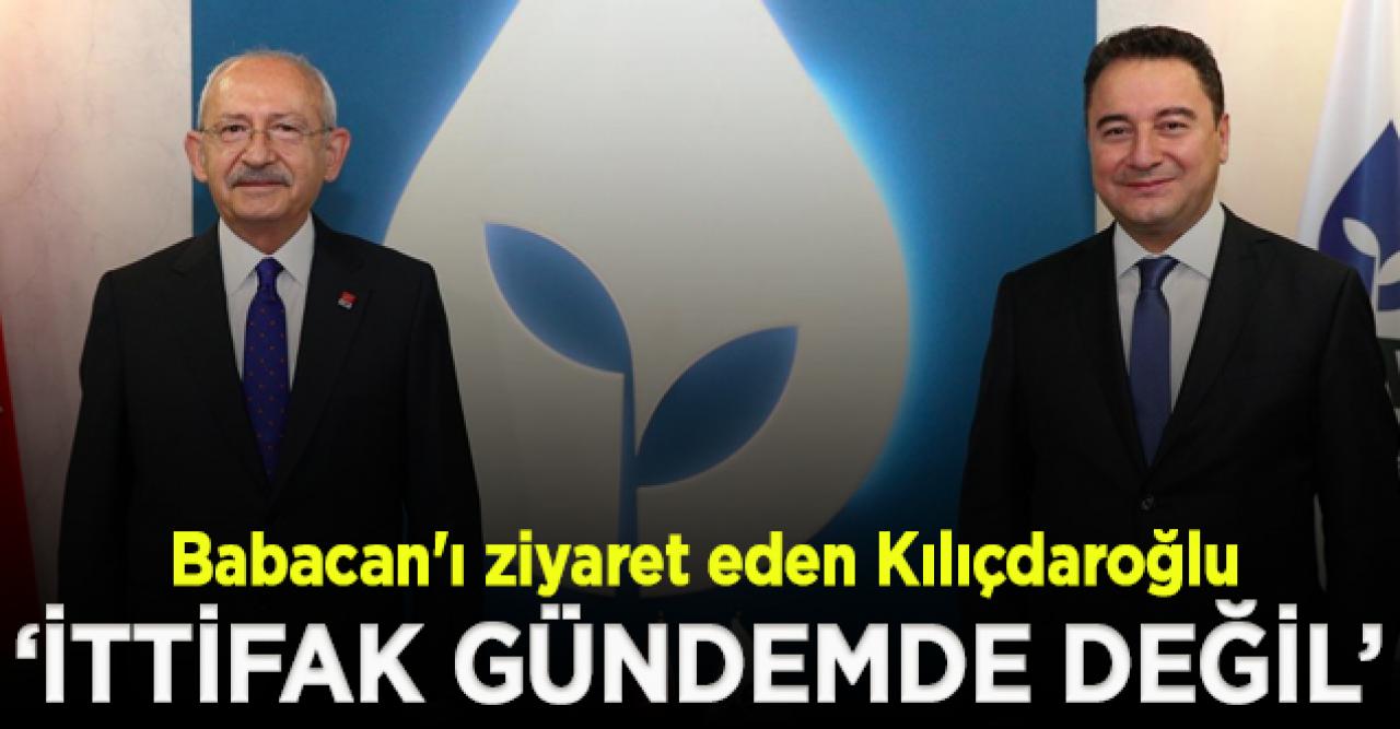 Kılıçdaroğlu: Bir ittifak gündemde değil