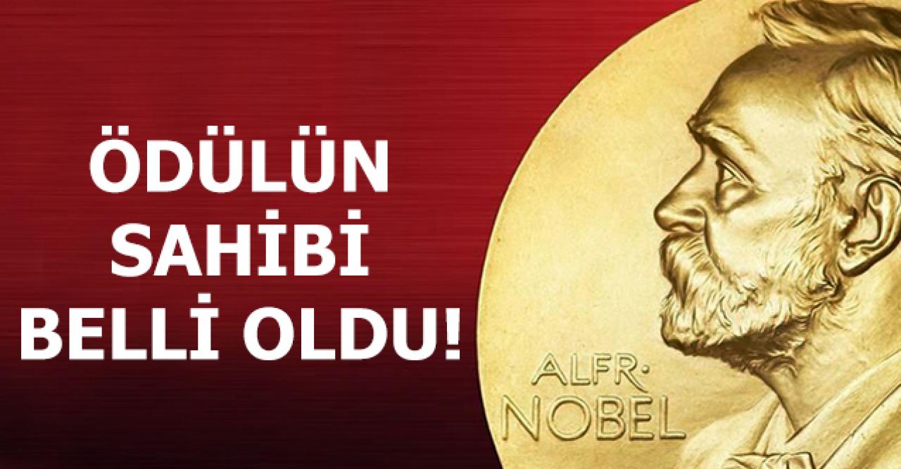 Nobel Barış Ödülü'nün sahibi açıklandı