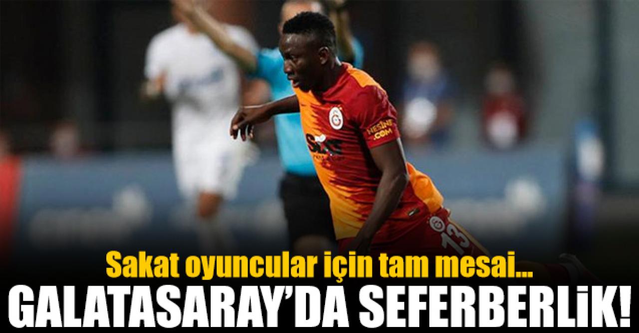 Galatasaray'da sakatlar için tam mesai