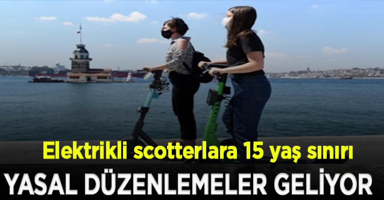 Elektrikli scotterlara 15 yaş sınırı